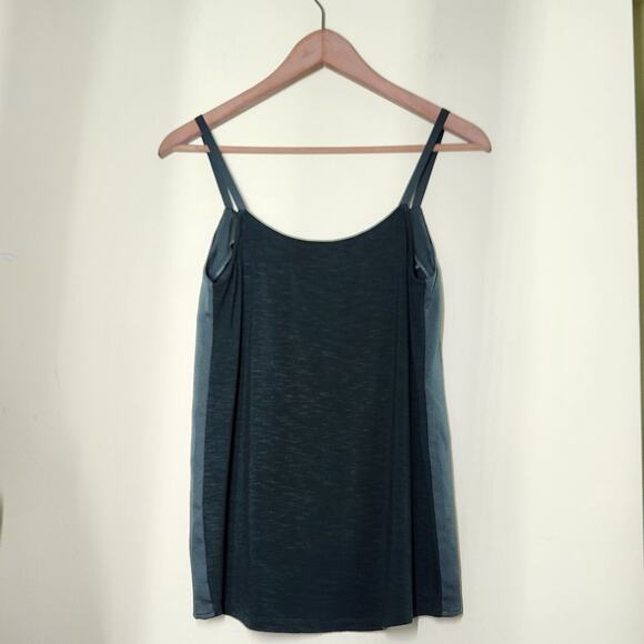 Anthropologie Dolan Velvet Vertex Tank Top Size XS Emerald Green V-Neck Casual - Picture 5 of 9